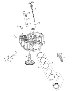 Kohler Kt740-3027 Crankcase Diagram and Parts List for Z-FORCEL60 (17ASDALD009-17BSDALD010)(2015) Cub Cadet Lawn Tractor